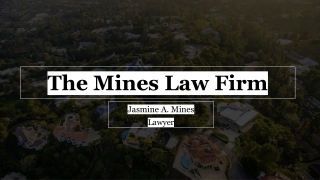 The Mines Law Firm is Offering Personal Injury Attorney Services in Beverly Hills, CA.