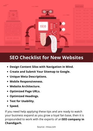 SEO Checklist for New Websites