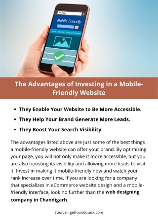 The Advantages of Investing in a Mobile-Friendly Website