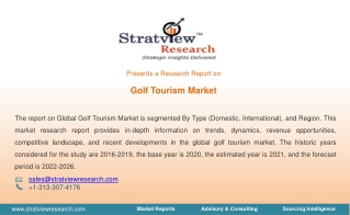 Golf Tourism Market, Trends, Dynamics, Market Analysis, Industry Analysis