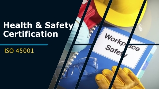 Health and Safety Certification