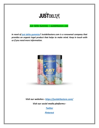 Just Delta Gummies | Justdeltastore.com