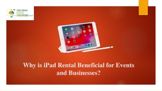 Why is iPad Rental Beneficial for Events and Businesses?