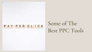 Some of The Best PPC Tools