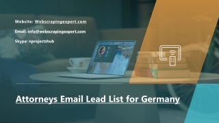 Attorneys Email Lead List for Germany