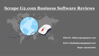 Scrape G2.com Business Software Reviews