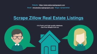 Scrape Zillow Real Estate Listings