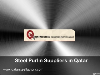 Steel Purlin Suppliers in Qatar - www.qatarsteelfactory.com