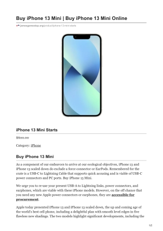 iPhone 13 Mini
