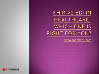 FHIR VS EDI IN HEALTHCARE