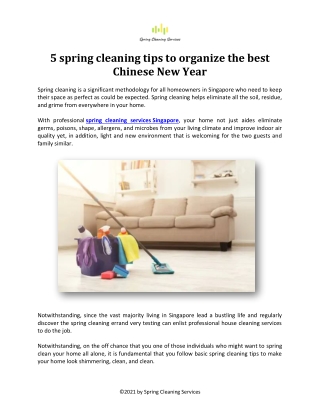 5 spring cleaning tips to organize the best Chinese New Year