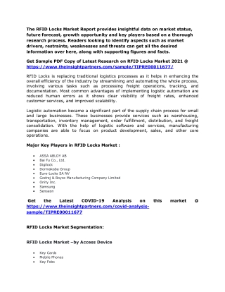 RFID Locks Market