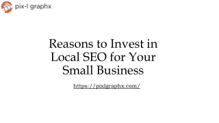 Reasons to Invest in Local SEO for Your Small Business​