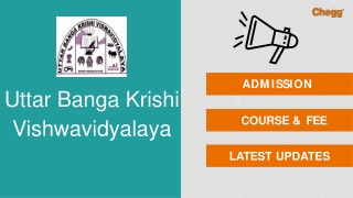 Uttar Banga Krishi Vishwavidyalaya
