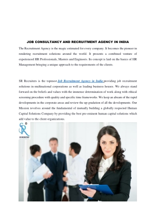 Job Recruitment Agency in India