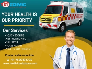 Efficient Ambulance Service in Kurji & Mahendru, Patna by Medivic