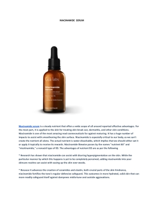 niacinamide serum,