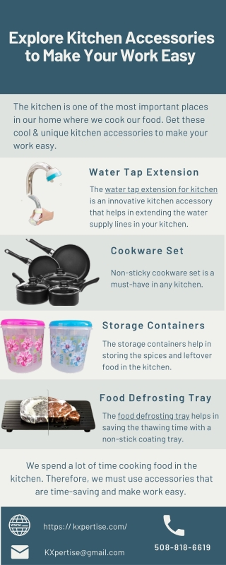Explore Kitchen Accessories to Make Your Work Easy