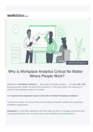 Why is Workplace Analytics Critical No Matter Where People Work?