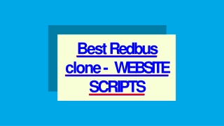 Best Red Bus Clone Script - Scriptstore.in