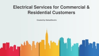Electrical Services for Commercial & Residential Customers