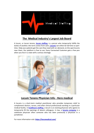 The Medical Industry's Largest Job Board
