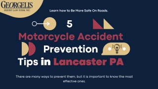 Motorcycle Accident Prevention Tips in Lancaster PA | Georgelis Injury Law Firm