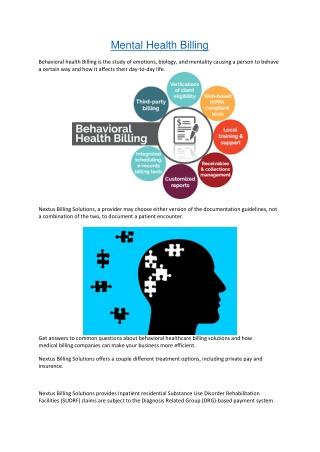 Mental Health Billing