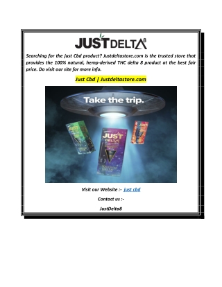 Just Cbd  Justdeltastore.com