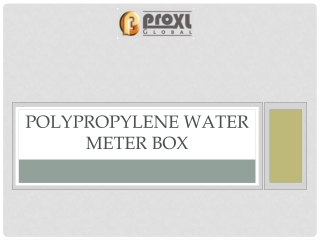 Grab Polypropylene Water Meter Box