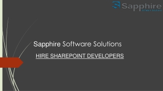 Hire Sharepoint Developers | Hire Sharepoint Programmer in India, USA