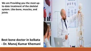 Best Orthopedic Surgeon in Kolkata - Dr. Manoj Kumar Khemani