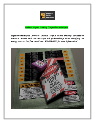 Lockout Tagout Training | Safetyfirsttraining.ca