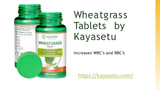 Wheatgrass Tablets by Kayasetu