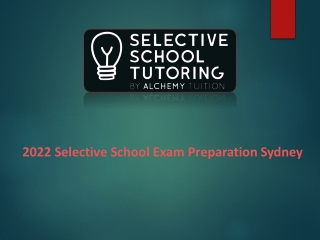 2022 Selective School Exam Preparation Sydney