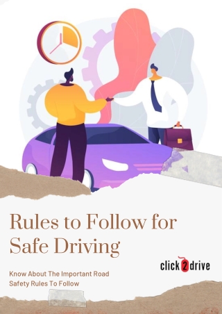 Rules to Follow for Safe Driving - Click2Drive