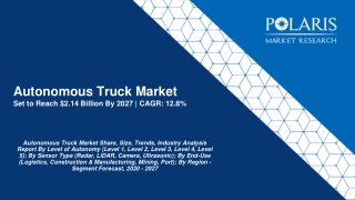 Autonomous Truck Market 2021