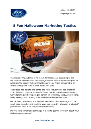 5 Fun Halloween Marketing Tactics