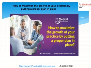 How to maximize the growth of your practice by putting a proper plan in place