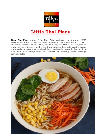 5% off - Little Thai Place Restaurant Artarmon, NSW