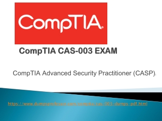 Get Latest CompTIA CAS-003 Dumps With Online Test Engine