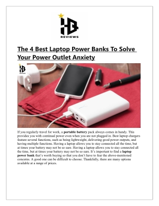 The 4 Best Laptop Power Banks To Solve Your Power Outlet Anxiety