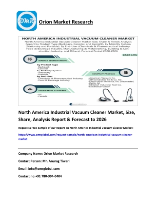 North America Industrial Vacuum Cleaner Market