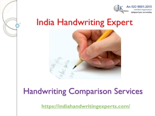 Handwriting Comparison Services – India Handwriting Expert