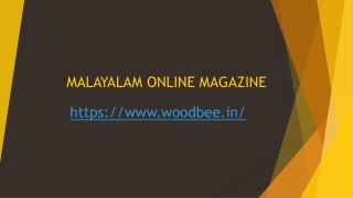 MALAYALAM ONLINE MAGAZINE