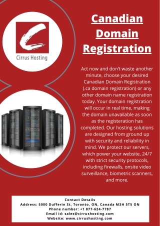Canadian Domain Registration