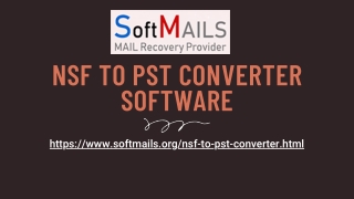 NSF to PST Converter software