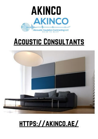 Acoustic Consultants | AKINCO