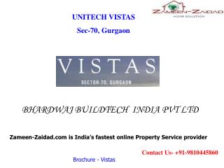 Unitech Vistas Residential Apartments in Sector 70