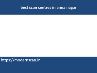 best scan centres in anna nagar